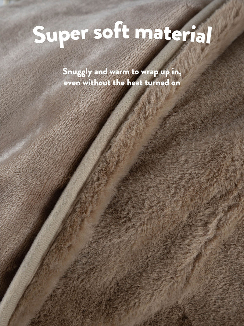 Slumberdown luxury heated throw faux mink - British product