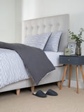 Slumberdown Coverless Comfort duvet 10.5 tog grey stripe (British brand)