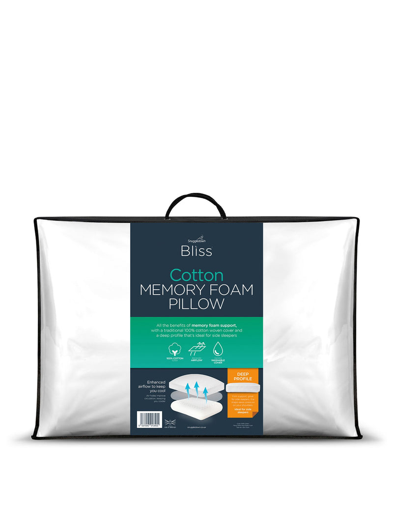 Snuggledown Firm Side Sleeper Memory Foam Pillow (British brand)