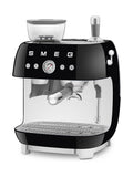Smeg black espresso coffee machine (British brand)