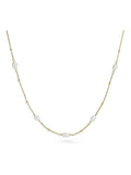 Beaverbrooks gold plated pearl necklace 45cm (British brand)