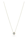 Beaverbrooks Gold 9ct Yellow Gold Cubic Zirconia Necklace 45cm - British product