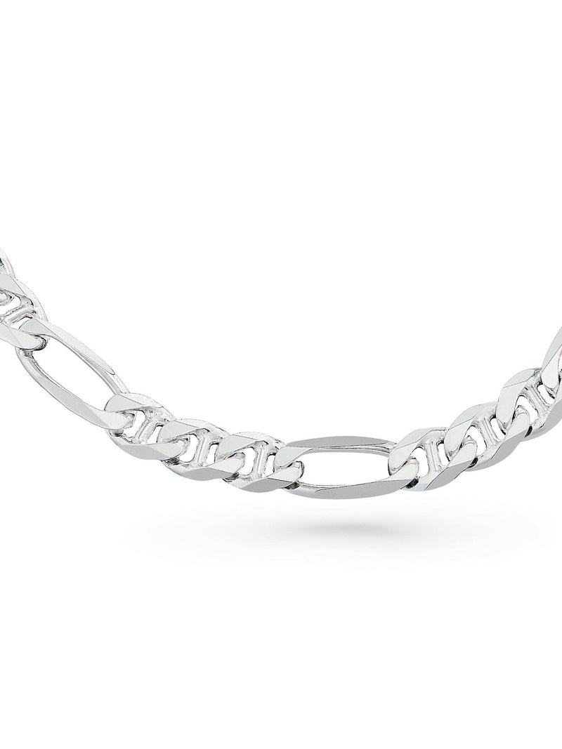 Beaverbrooks sterling silver figaro bracelet 20.5cm - British product