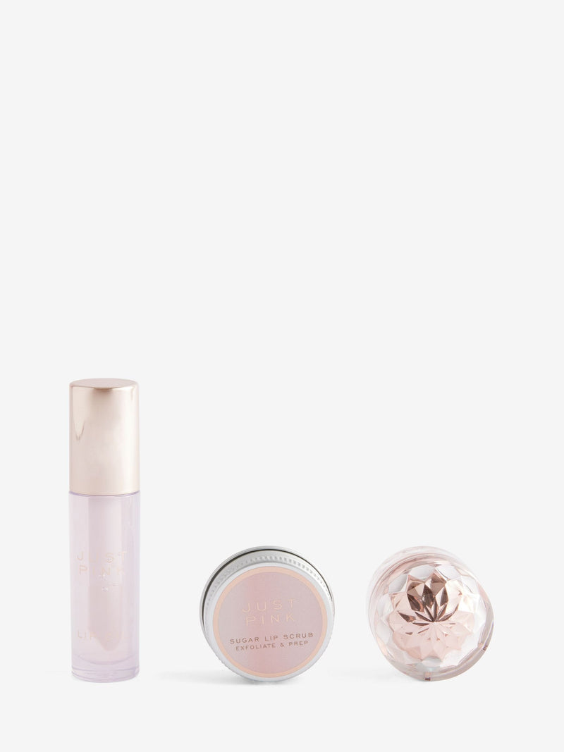 Just Pink strawberry lip care kit 4ml 5g 14g, UK version