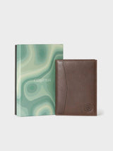 Next Osprey London The Compass Brown Leather Passport Holder- Buy online at McGrocer