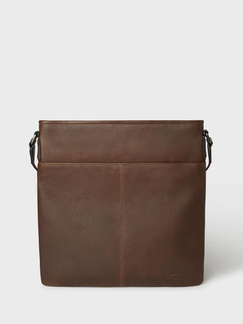 Osprey London brown leather cross-body bag (British brand)