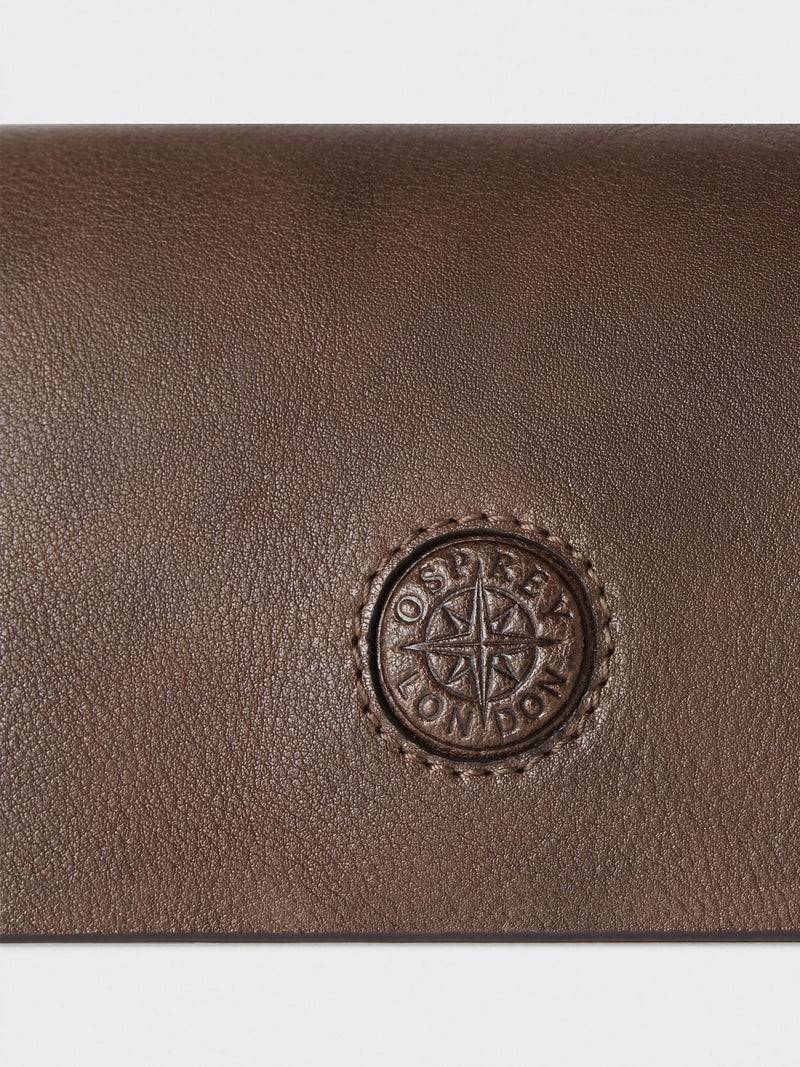 Osprey London Compass glasses case in tan, UK version
