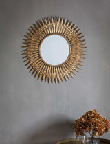 M&S Gallery Direct Quill Small Round Wall Mirror- Buy online at McGrocer