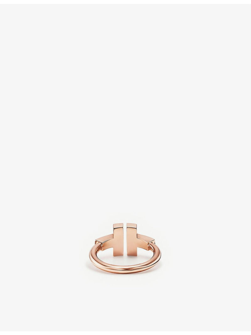 Tiffany & Co. 18ct rose-gold onyx ring, imported from the UK