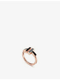 Tiffany & Co. 18ct rose-gold onyx ring, imported from the UK