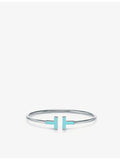 Tiffany & Co T bracelet turquoise 18ct white gold, UK version