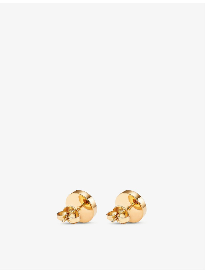 Tiffany & Co. T 18ct gold and onyx earrings 9.6mm (British brand)