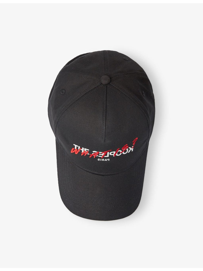 The Kooples cotton baseball cap with embroidered logo, adjustable back - British product