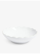 selfridges The White Company Portobello Scalloped Stoneware Bowls Set of Two- Buy online at McGrocer