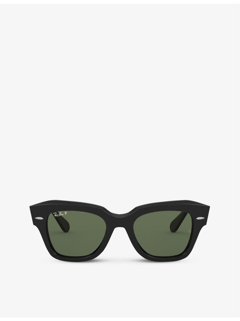 Ray-Ban RB2186 rectangular-frame sunglasses (British brand)