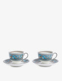 Wedgwood Florentine Turquoise fine bone china cup and saucer set, UK version