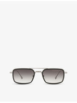 selfridges Dita Flight.008 Rectangular Acetate and Titanium Aviator Sunglasses- Buy online at McGrocer