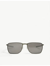 selfridges Oakley Ejector Metal Rectangular-Frame Sunglasses Grey Polarised Black Lenses- Buy online at McGrocer