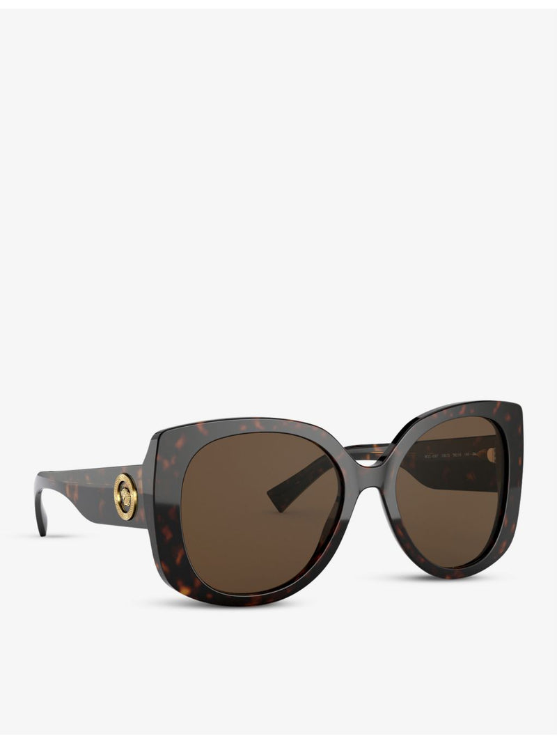 Versace VE4387 square-frame acetate sunglasses with tinted lenses (British brand)