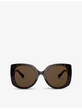 selfridges Versace VE4387 Square-frame Acetate Sunglasses- Buy online at McGrocer