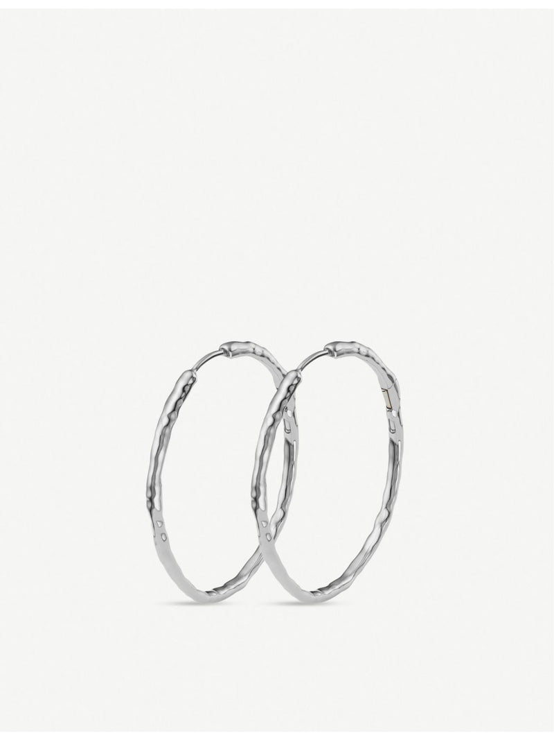 Monica Vinader Siren Muse large sterling silver hoop earrings - British product