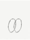 Monica Vinader Siren Muse large sterling silver hoop earrings - British product