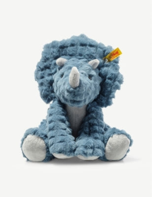 Steiff soft toy Dixi Triceratops 28cm, imported from the UK