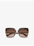 Dolce & Gabbana DG4373 square-frame acetate sunglasses, imported from the UK