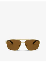 selfridges Ray-Ban RB3663 Rectangle-Framed Sunglasses- Buy online at McGrocer