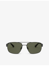 selfridges Ray-Ban RB3663 Metal Aviator-Frame Sunglasses- Buy online at McGrocer