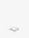 Chaumet Joséphine Aigrette 18ct White Gold Diamond and Pearl Ring