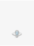 Chaumet Joséphine Aigrette 18ct white gold aquamarine diamond ring (British brand)