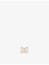 selfridges Chaumet Jeux de Liens 18ct Rose-Gold 0.005ct Diamond and Mother-of-Pearl Single Earring- Buy online at McGrocer