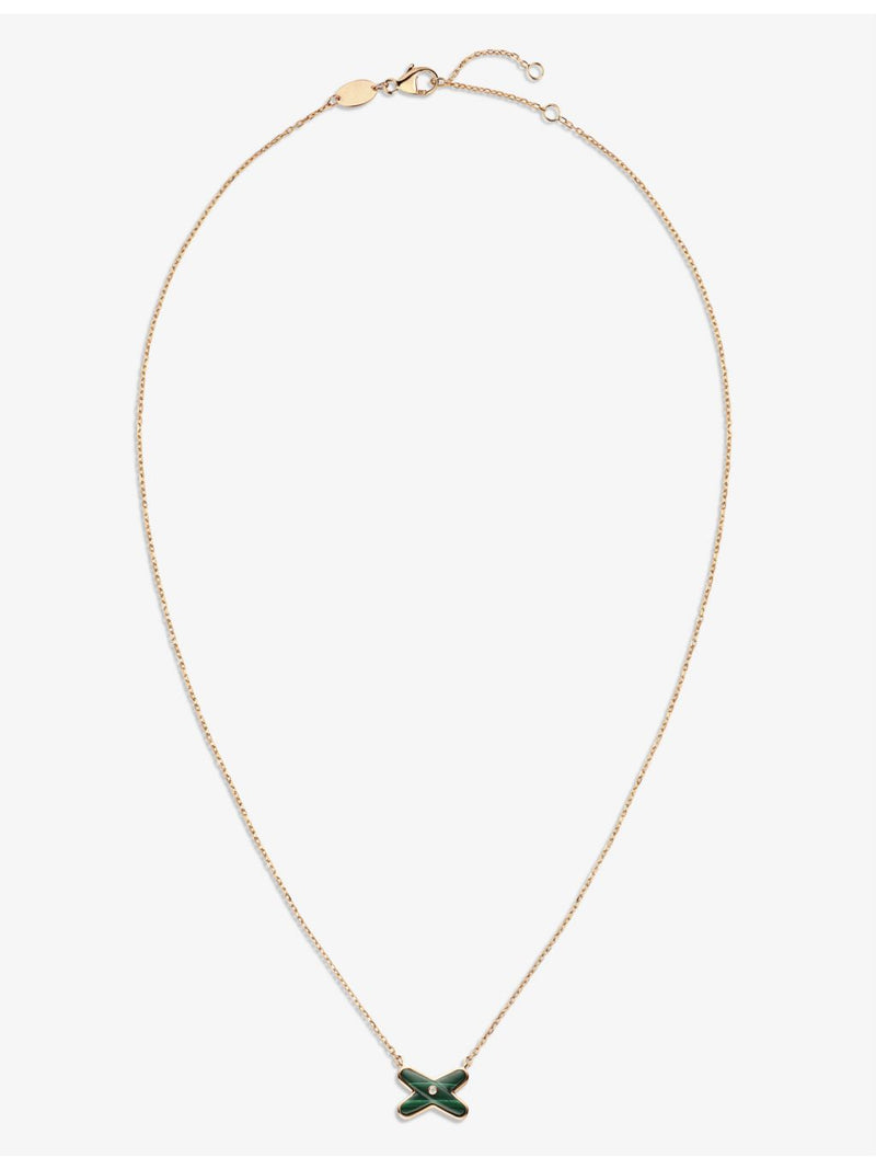 Chaumet Liens pendant necklace rose gold diamond malachite - British product