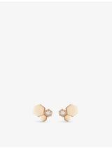 selfridges Chaumet Bee de Chaumet 18ct Rose-Gold and Diamond Earrings- Buy online at McGrocer