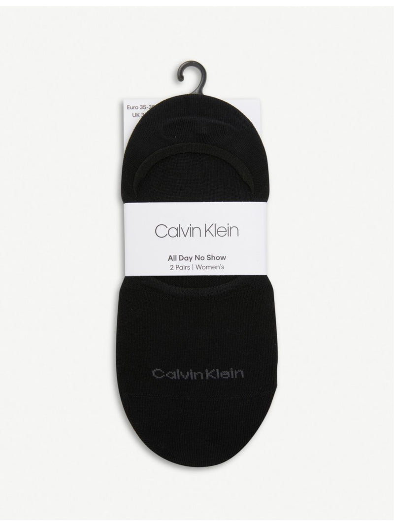 Calvin Klein no-show cotton-blend socks pack of two, imported from the UK