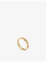 selfridges Tiffany & Co. T True Narrow 18ct Yellow Gold Ring- Buy online at McGrocer