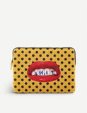 Seletti canvas laptop case TOILERPAPER mouth print 13-inch - British product