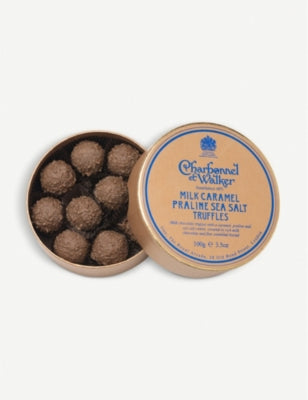 Charbonnel et Walker milk chocolate praline sea salt caramel truffles 100g, UK version
