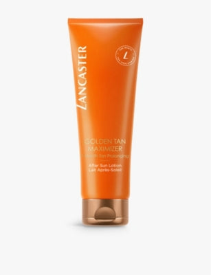 Lancaster Golden Tan Maximiser after-sun lotion 250ml, imported from the UK