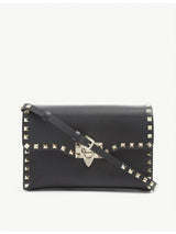 selfridges Valentino Garavani Rockstud Leather Crossbody Satchel- Buy online at McGrocer