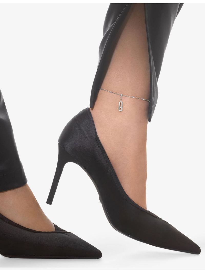 Messika Move Uno 18ct white gold diamond anklet 0.35ct, UK version