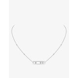 selfridges Messika Move Pavé 18ct White-Gold Diamond Necklace 42cm- Buy online at McGrocer