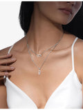 Messika 18ct white gold diamond necklace 45cm, imported from the UK