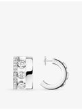 Messika Romane 18ct white-gold diamond mini earrings (British brand)