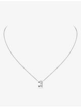 selfridges Messika Move Romane 18ct White-Gold and Diamond Necklace 45cm- Buy online at McGrocer