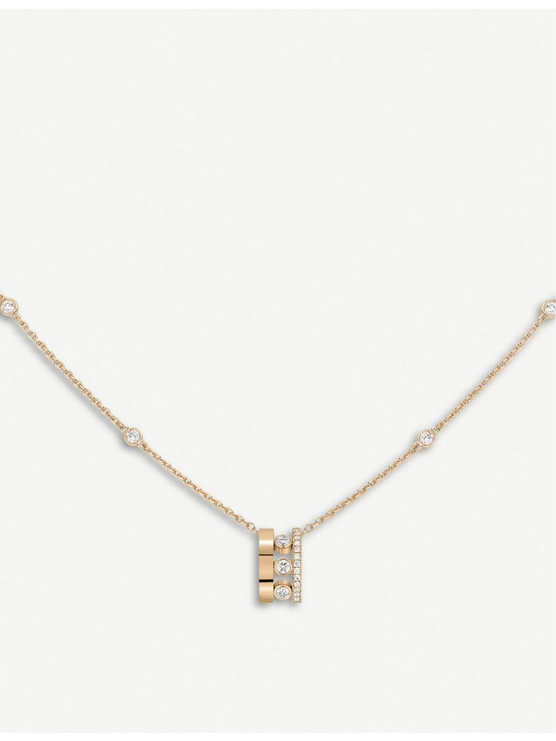 Messika Move Romane 18ct rose-gold diamond necklace, UK version