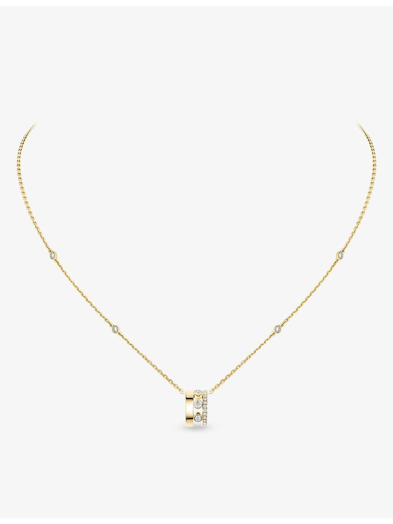Messika Move Romane 18ct yellow gold diamond necklace 45cm, UK version