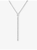 Messika Gatsby white-gold diamond necklace 42cm, imported from the UK