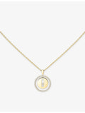 Messika Lucky Move yellow gold diamond necklace 45cm, imported from the UK